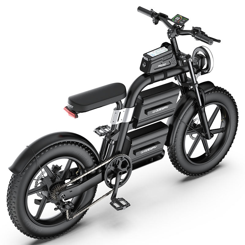 Odeway E20 Dual Battery Electric Bike 20 Inch Fat Tire Off Road Ebike 2000W 60V Powerful Mountain Electric Bicycle